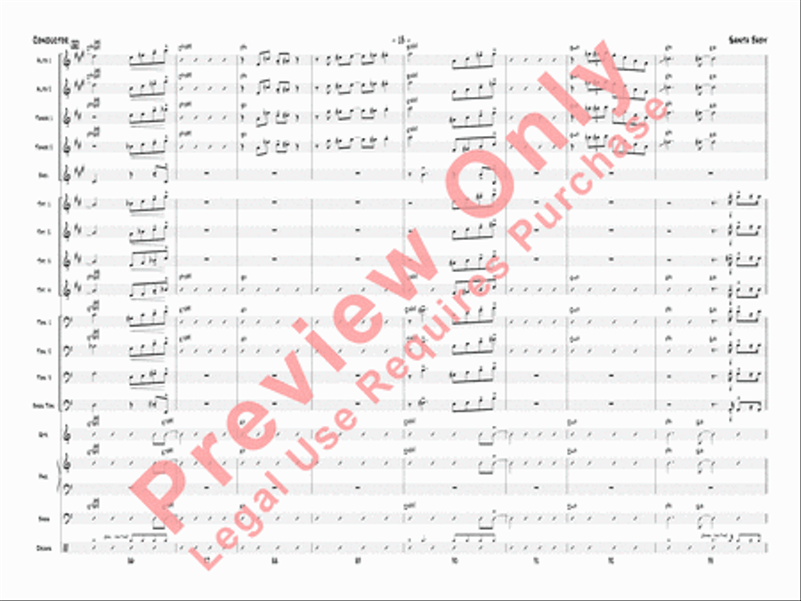 Santa Baby Jazz Ensemble scores gallery preview page 16