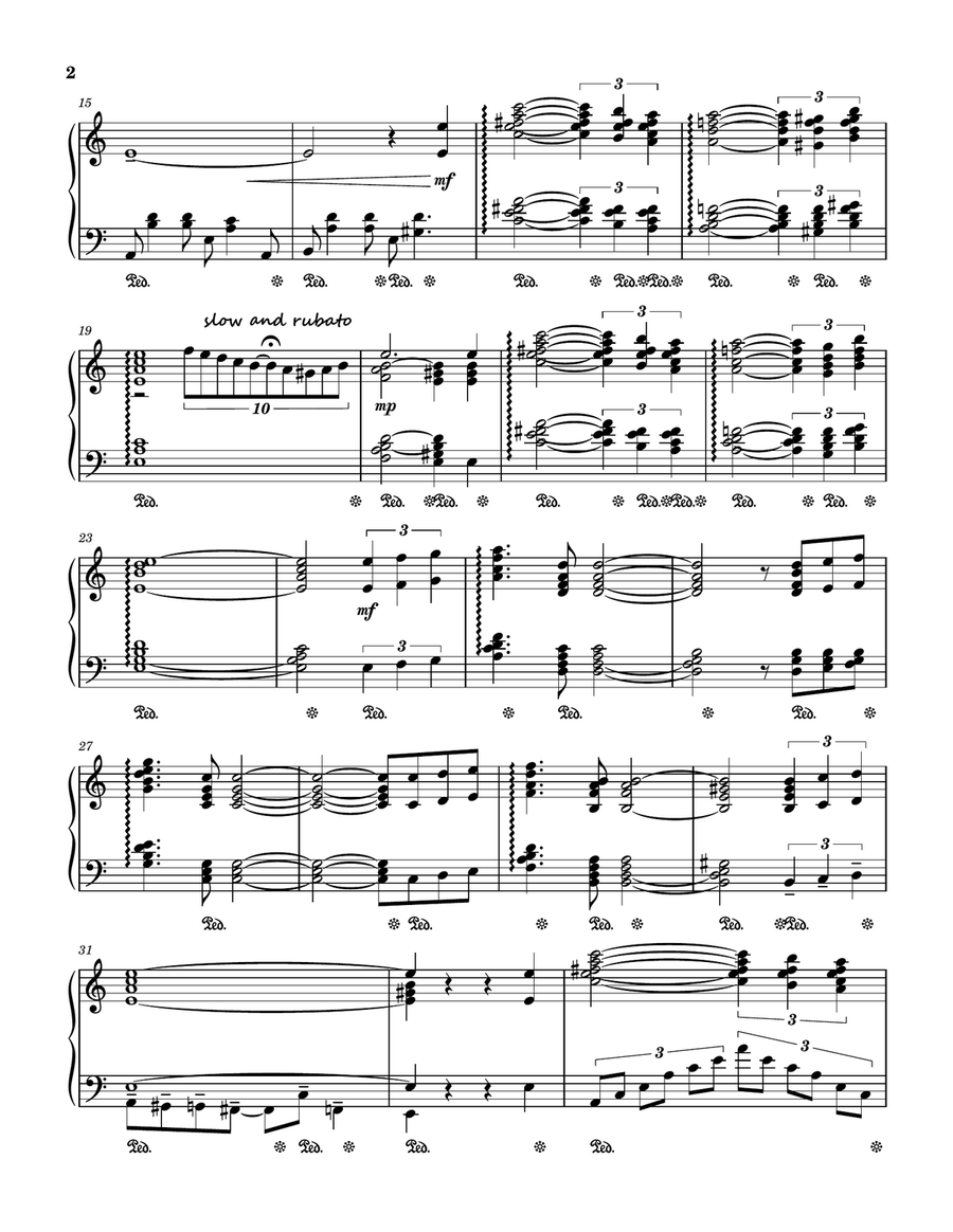 A Day In The Life Of A Fool (manha De Carnaval) Piano Solo scores gallery preview page 2