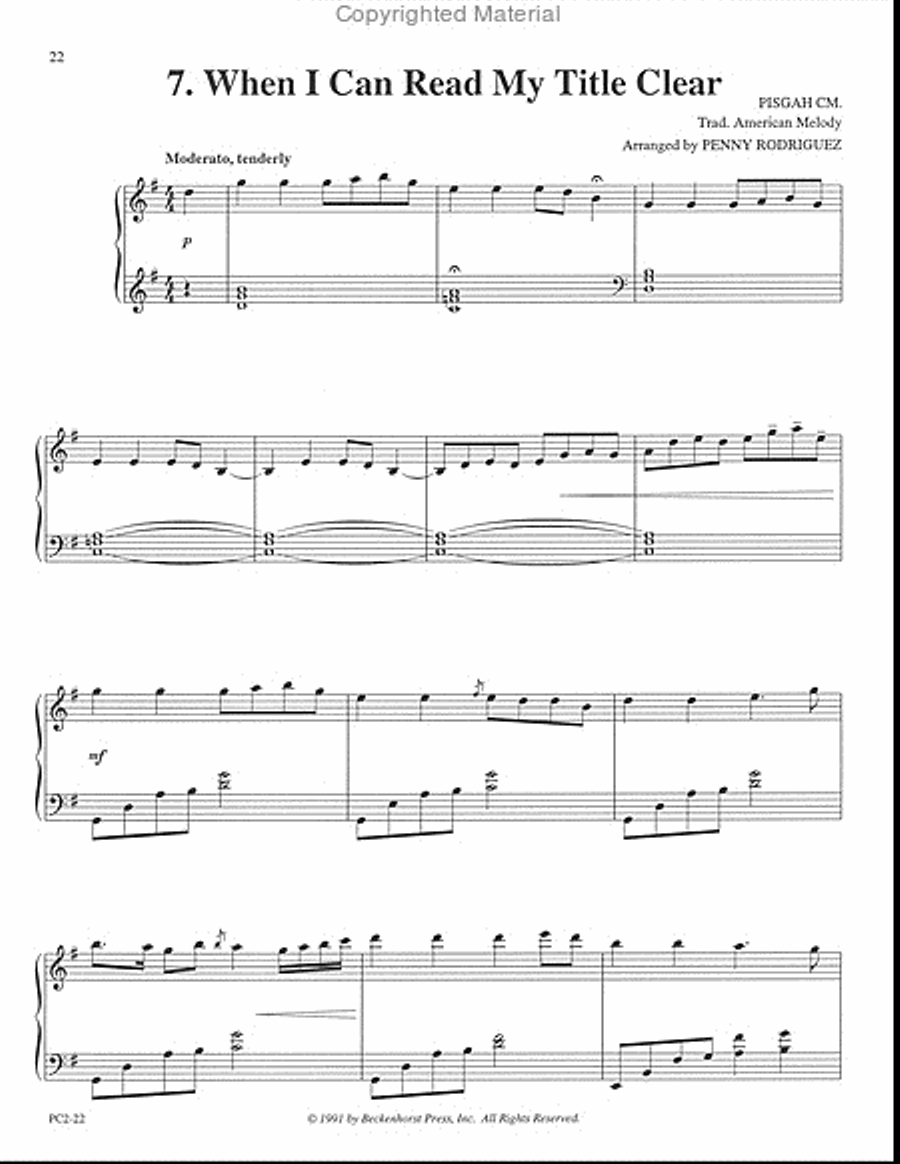 Portraits of Praise Portraits of Praise Piano Solo scores gallery preview page 7