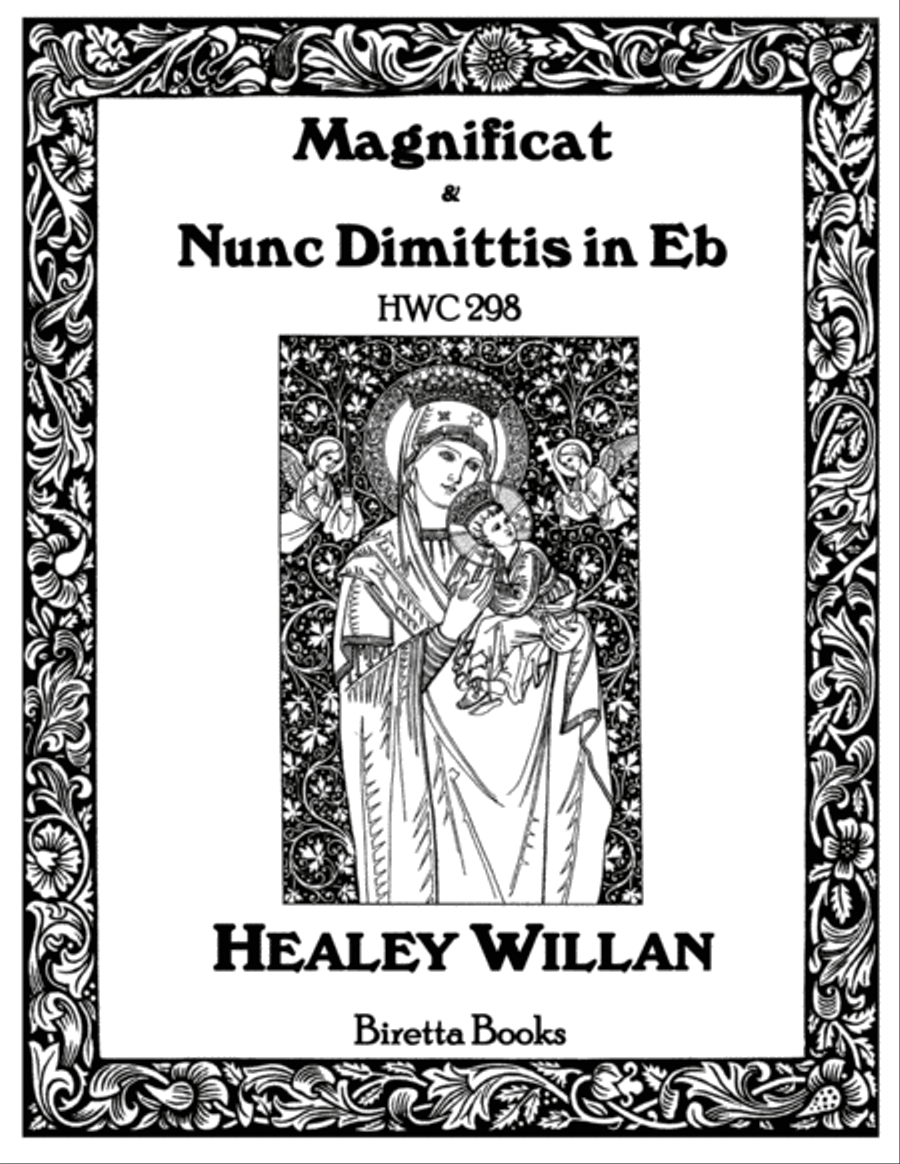 Magnificat & Nunc Dimittis in E Flat, HWC 298 4-Part scores gallery preview page 1