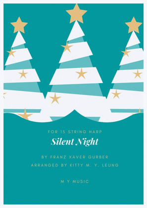 Book cover for Silent Night - 15 String Harp