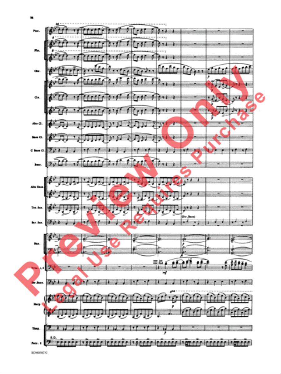 La Fiesta Mexicana Concert Band scores gallery preview page 61