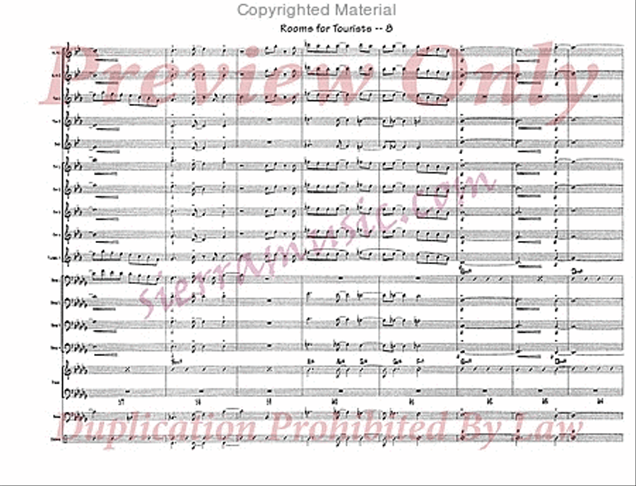 Rooms For Tourists Rooms For Tourists Jazz Ensemble scores gallery preview page 9