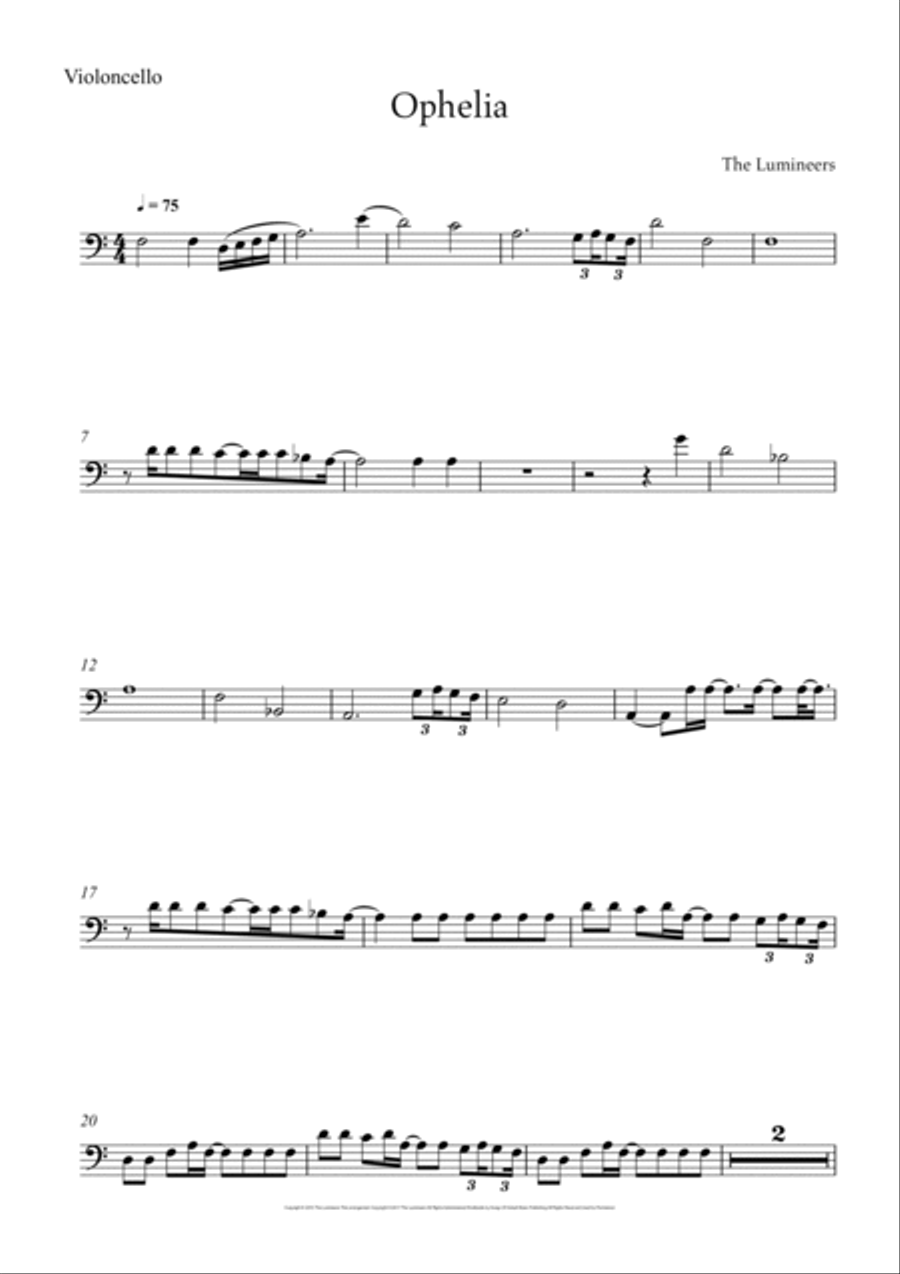 Ophelia Small Ensemble scores gallery preview page 6