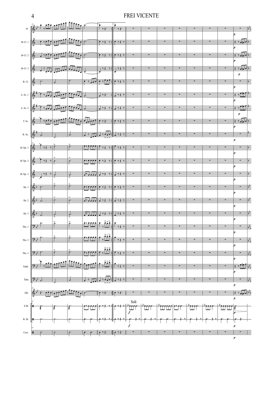 Frei Vicente Marching Band scores gallery preview page 5