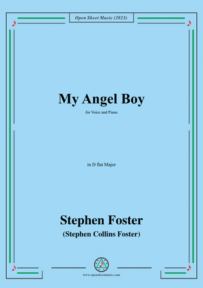 Book cover for S. Foster-My Angel Boy,in D flat Major