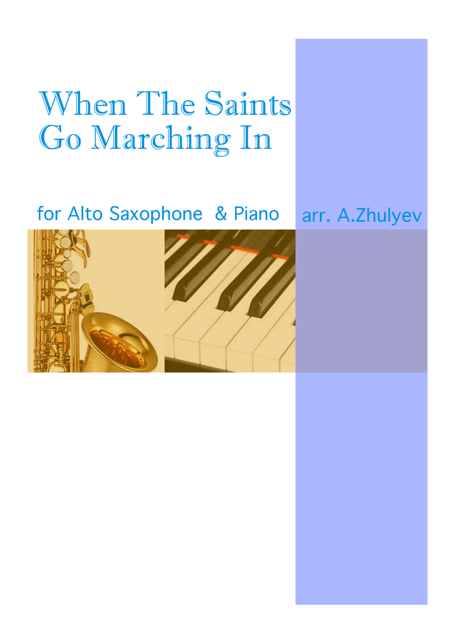 When The Saints Go Marching In , for Piano and Alto saxophone Jazz Ensemble scores gallery preview page 1