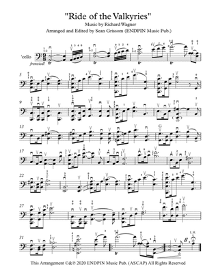 Ride of the Valkyries for solo cello