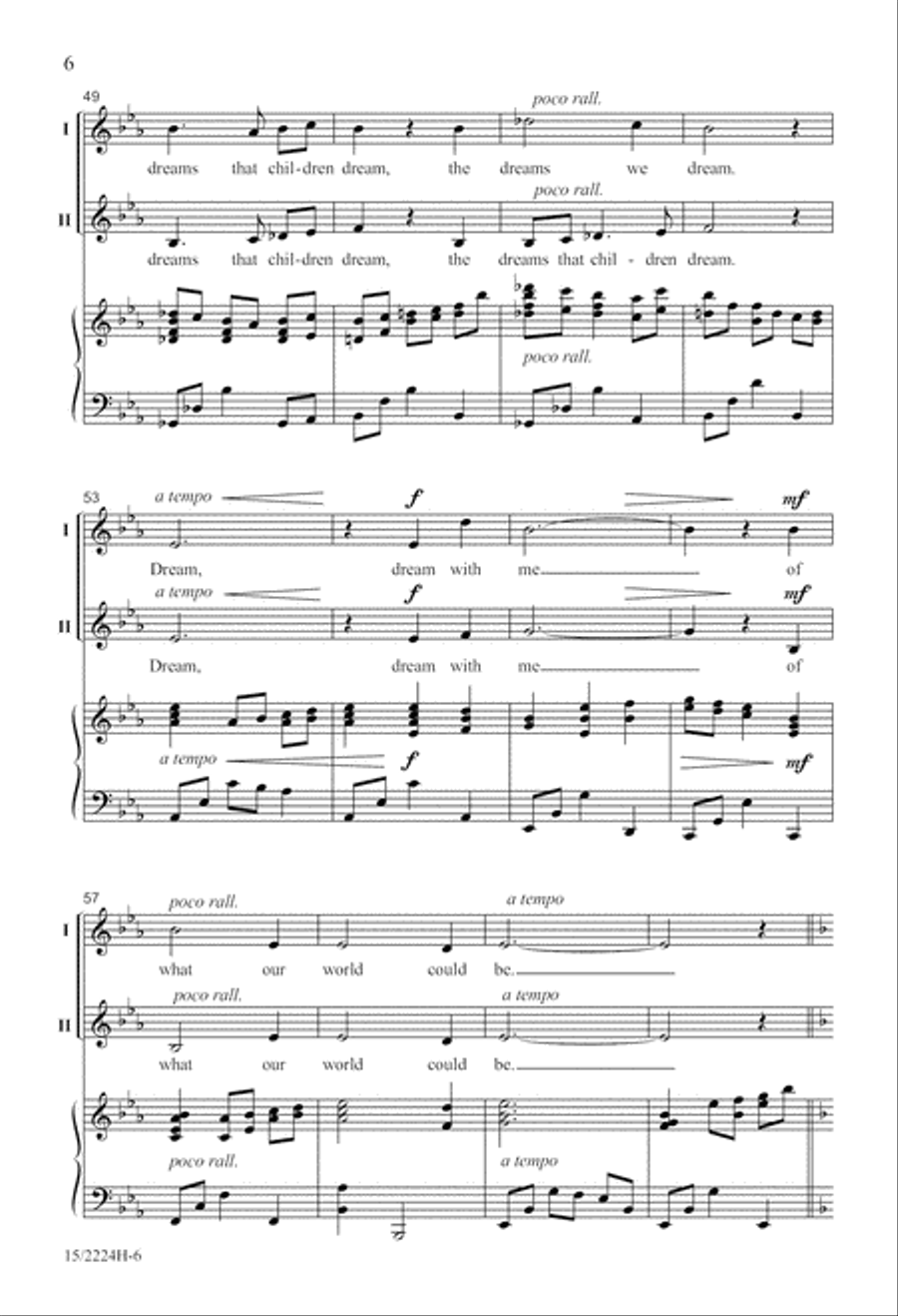 Dreams that Children Dream 2-Part scores gallery preview page 6
