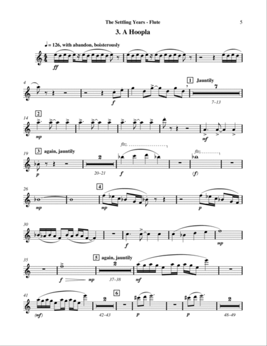 The Settling Years Choir scores gallery preview page 5