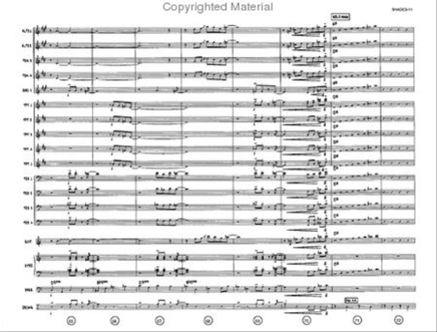 Shades On, Roof Down! Jazz Ensemble scores gallery preview page 10