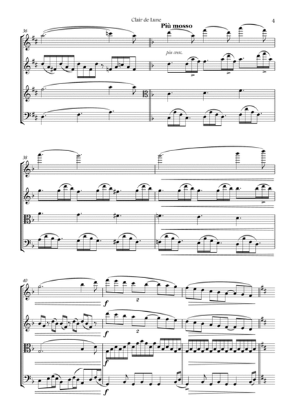 Clair de Lune (String Quartet) image number null