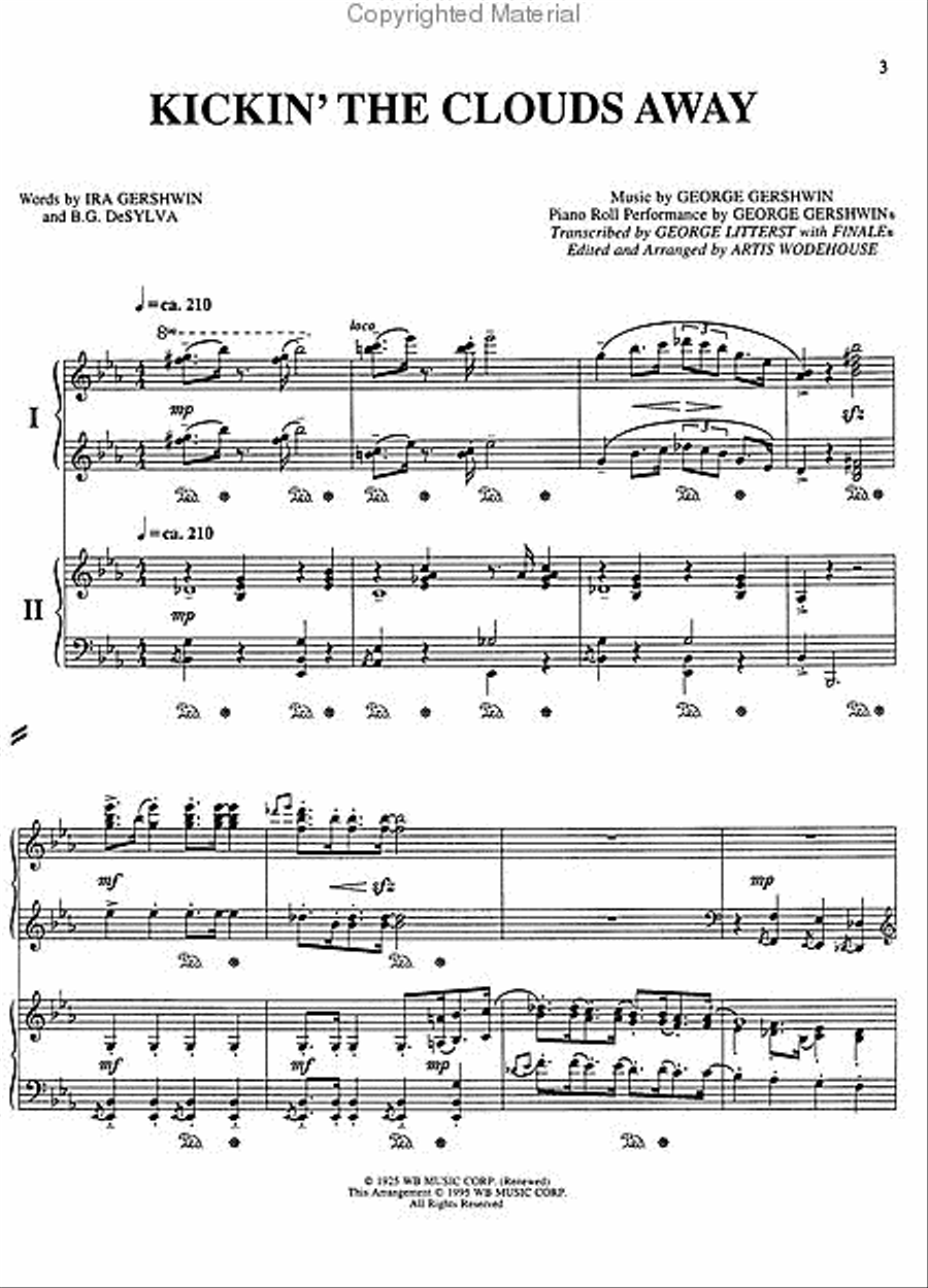 Gershwin Plays Gershwin – Selections from the Piano Rolls 1 Piano, 4-Hands scores gallery preview page 3