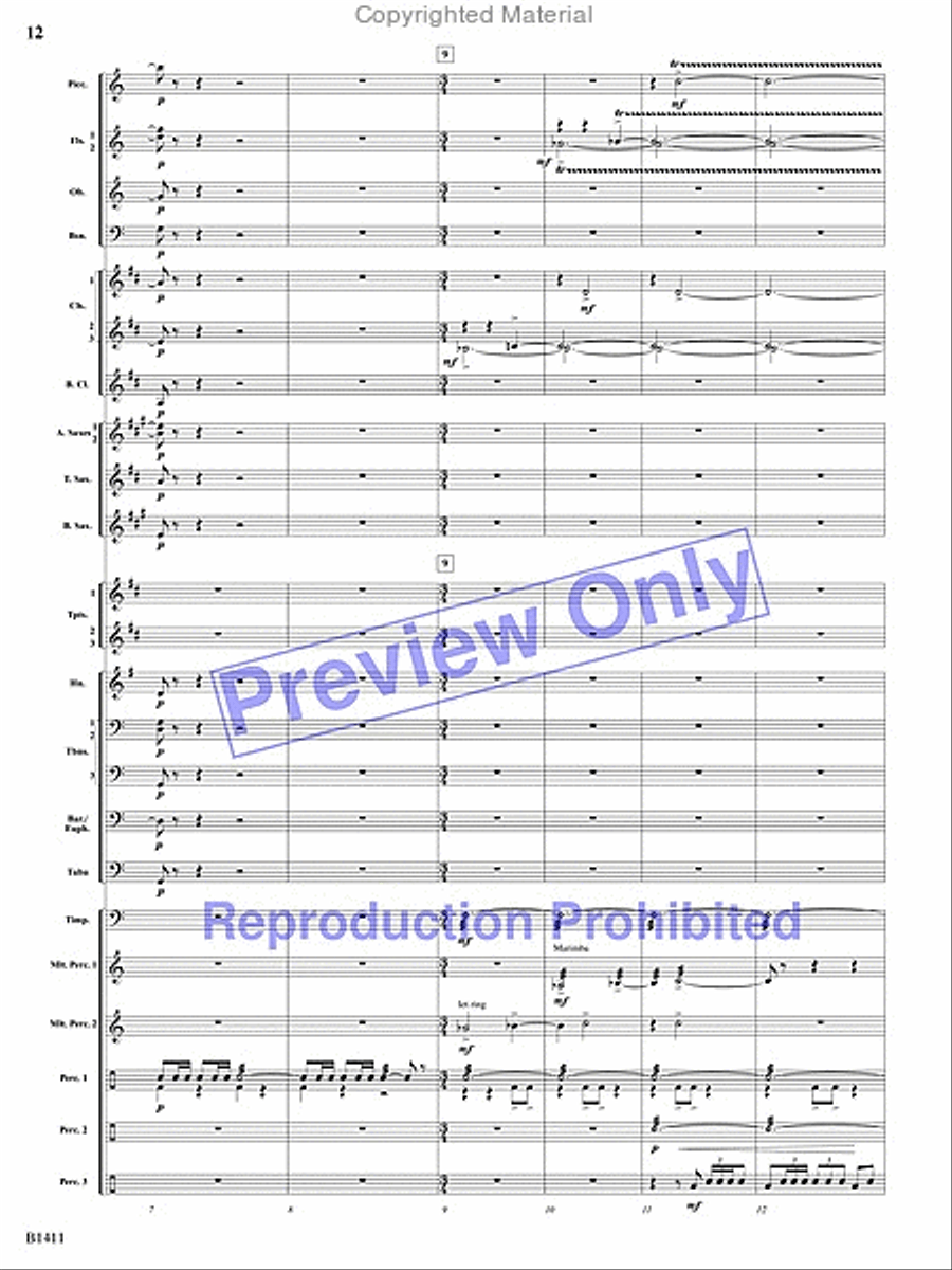 Pirates! Pirates! Concert Band scores gallery preview page 52
