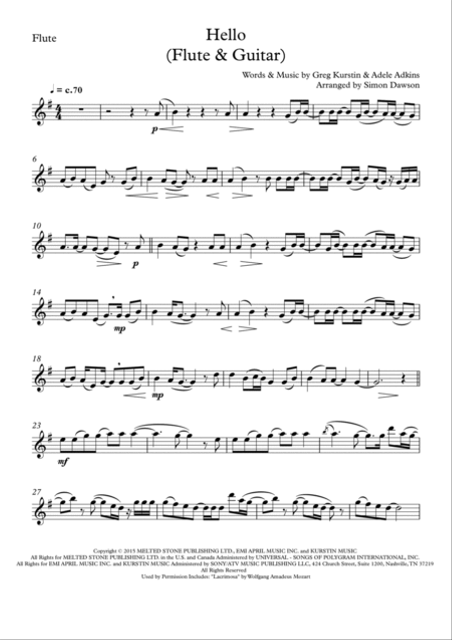 Hello Flute Solo scores gallery preview page 2
