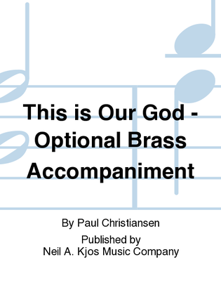 Book cover for This is Our God - Optional Brass Accompaniment
