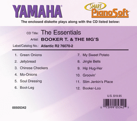 Booker T & The MG's - The Essentials - Piano Software