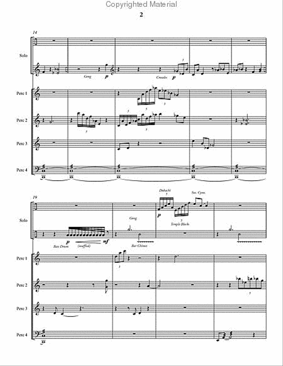 Shadows Shadows Percussion Ensemble scores gallery preview page 3