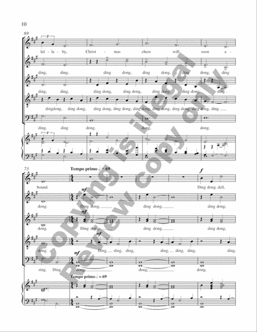 Dublin Bells Carol Dublin Bells Carol Divisi scores gallery preview page 6