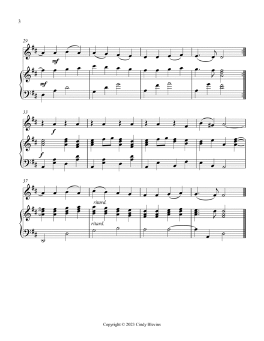 Ode To Joy, Harp and Tin Whistle (D) Harp scores gallery preview page 5