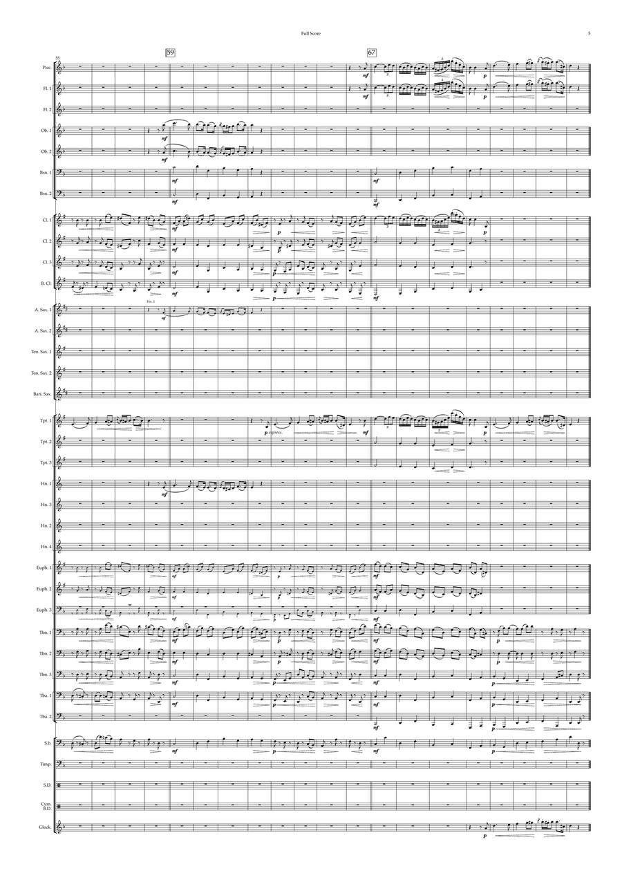 Hungarian Dance No.20 Concert Band scores gallery preview page 5