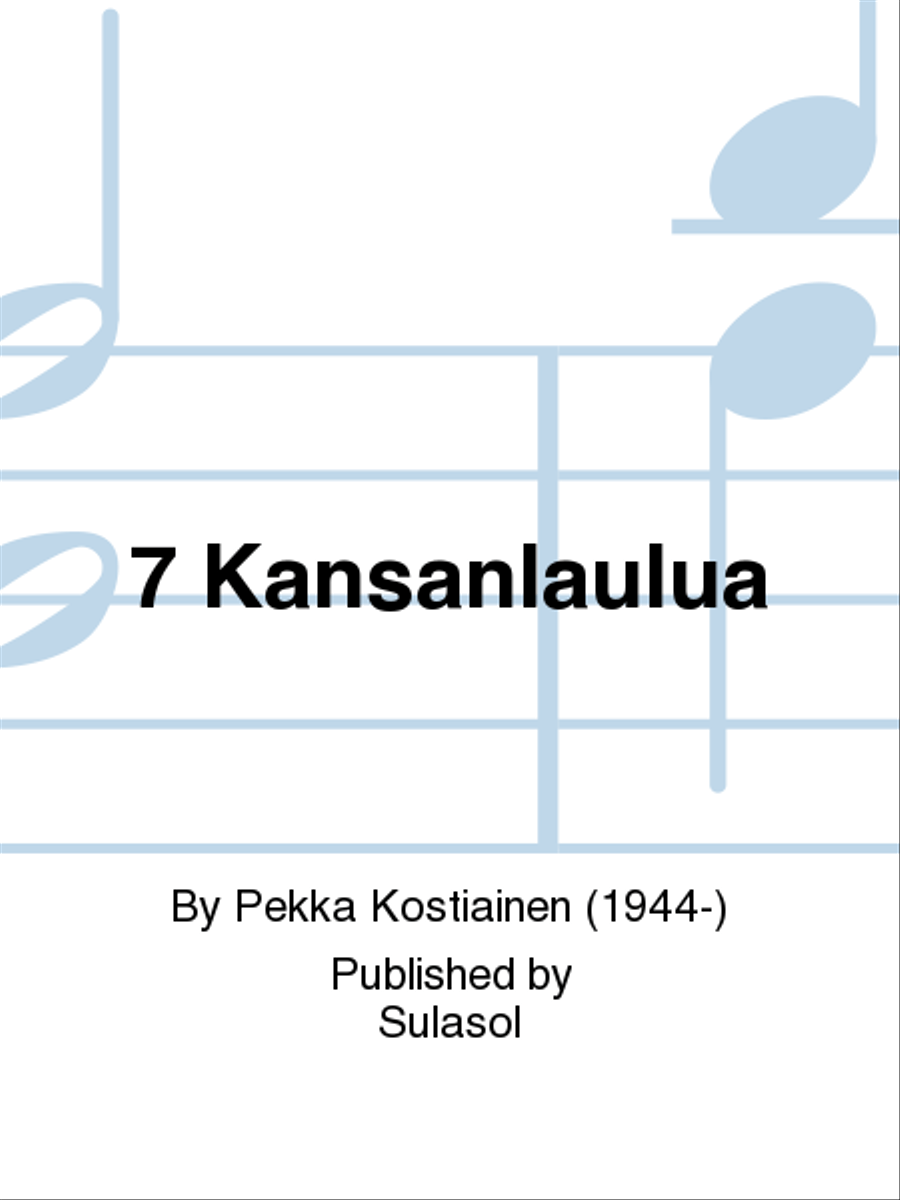 7 Kansanlaulua Set of Parts scores gallery preview page 1
