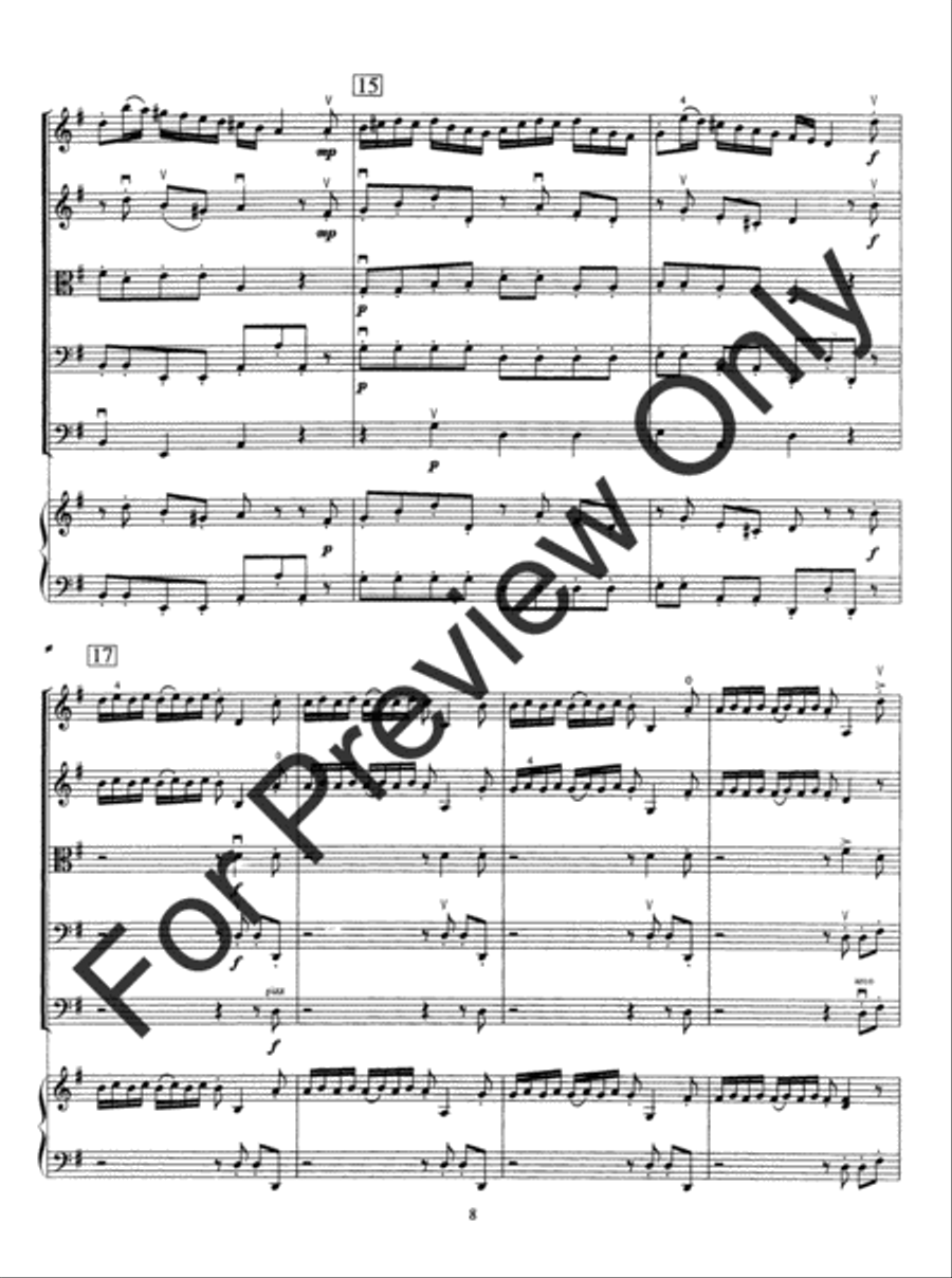 Andante and Allegro String Orchestra scores gallery preview page 10