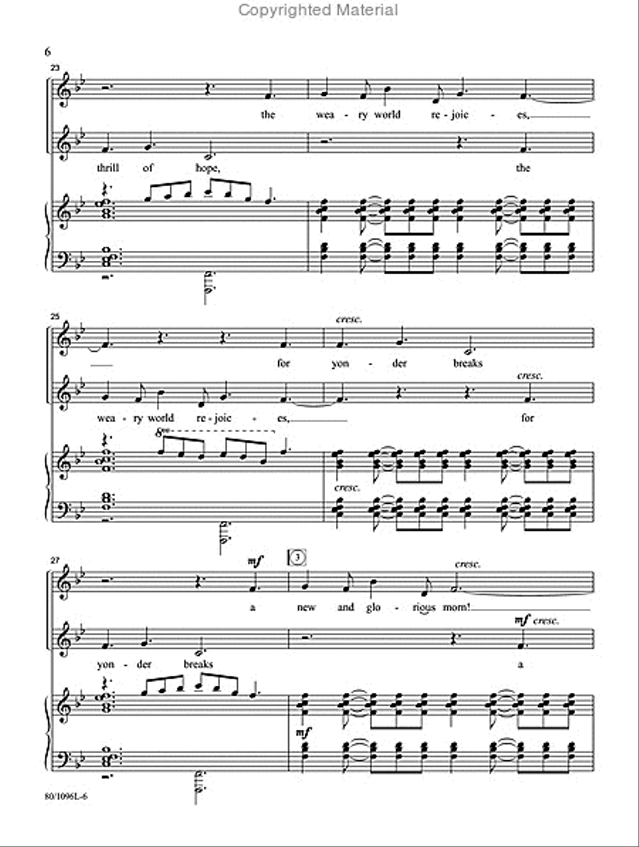 O Holy Night - Vocal Duet Medium Voice scores gallery preview page 5