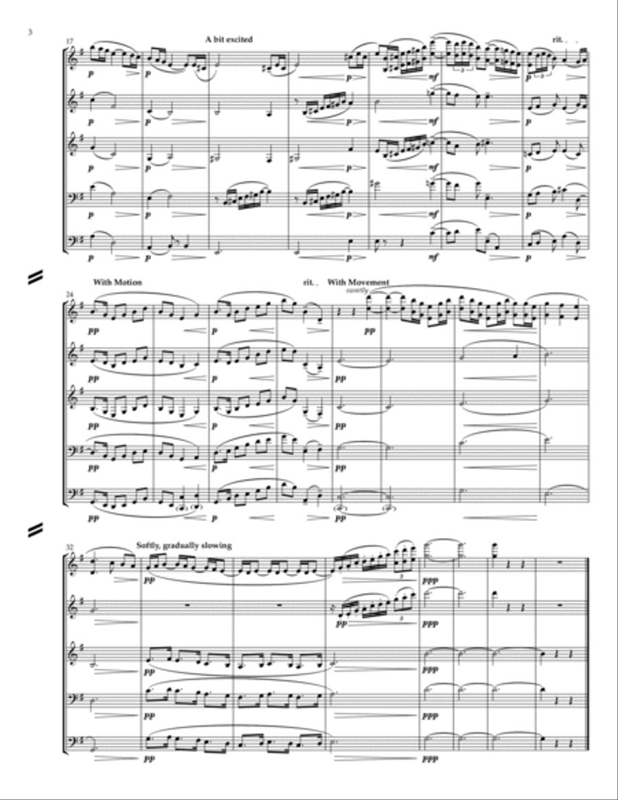 The Girl With the Flaxen Hair for Flexible Instrumentation Quintet Small Ensemble scores gallery preview page 4