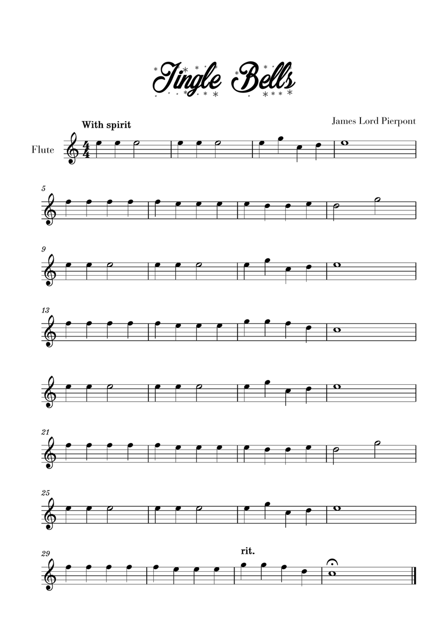 Jingle bells flute new arrivals