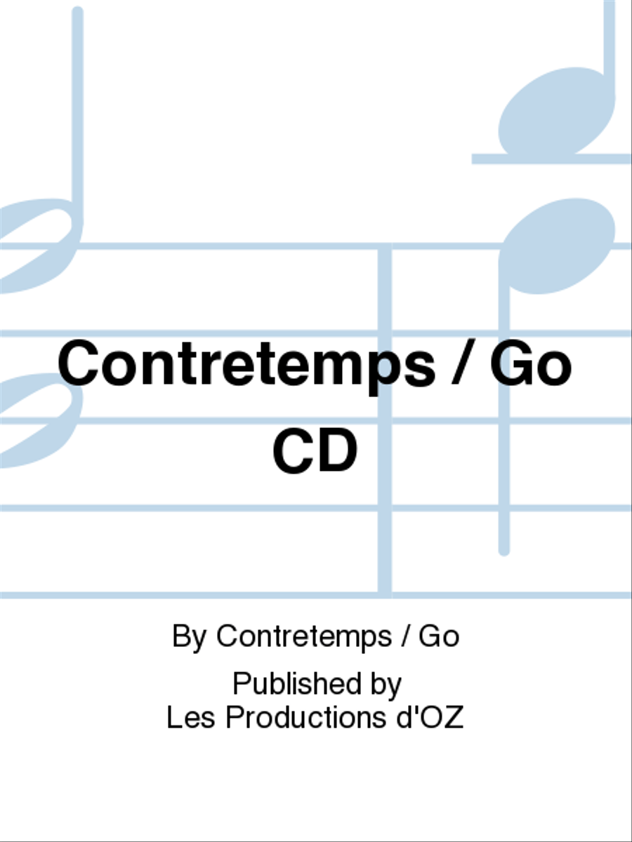 Contretemps / Go CD CD scores gallery preview page 1