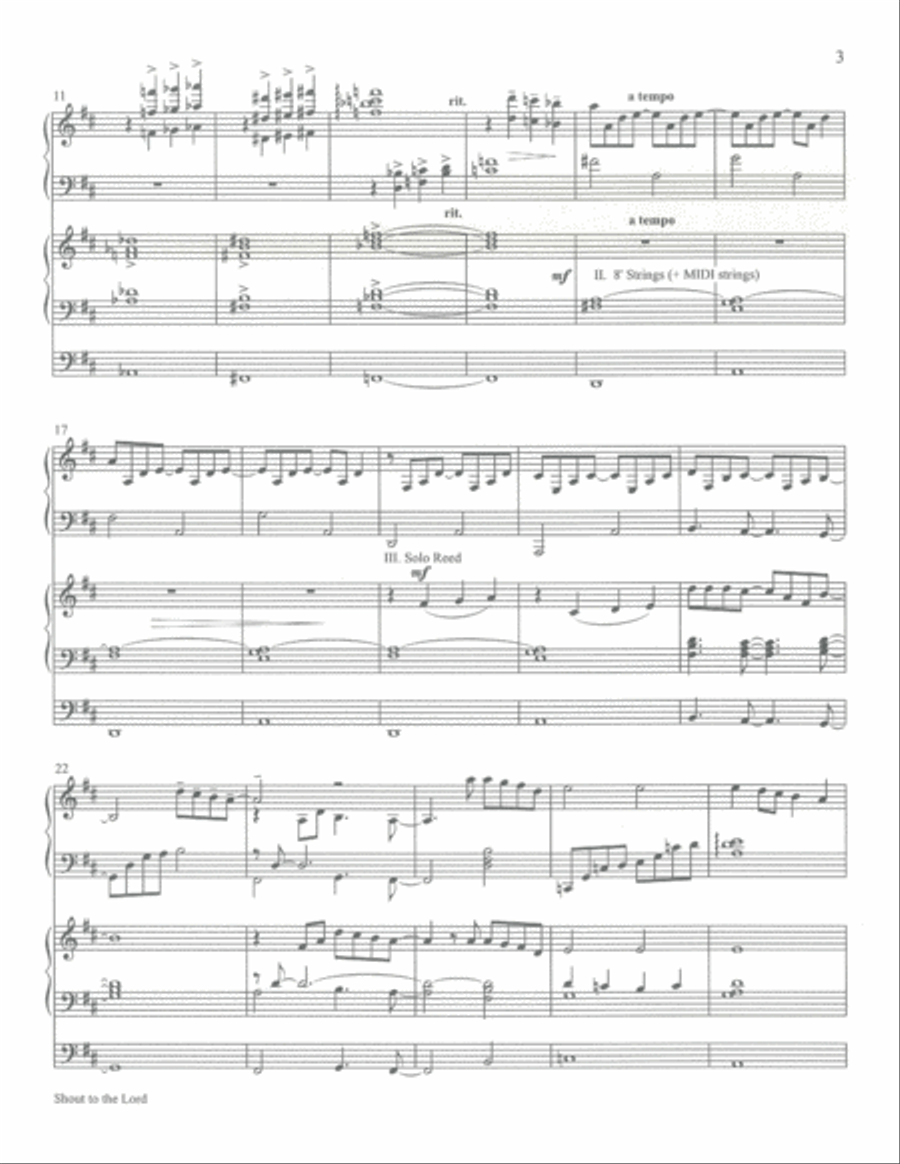 Shout to the Lord Organ scores gallery preview page 4