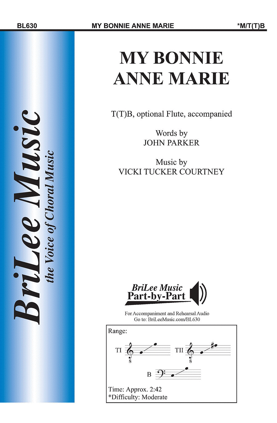My Bonnie Anne Marie My Bonnie Anne Marie Choir scores gallery preview page 1