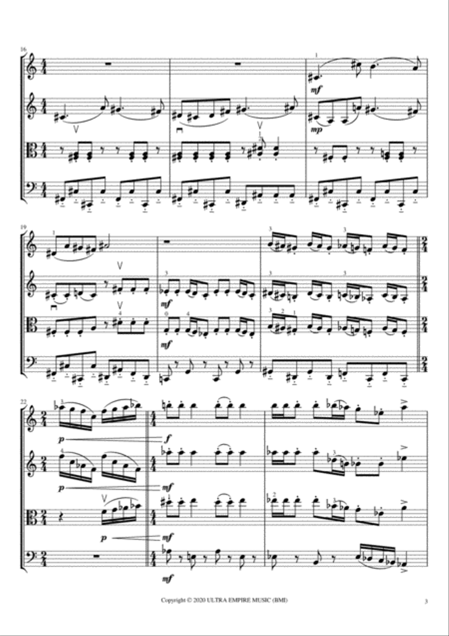 This Is Halloween String Quartet scores gallery preview page 5