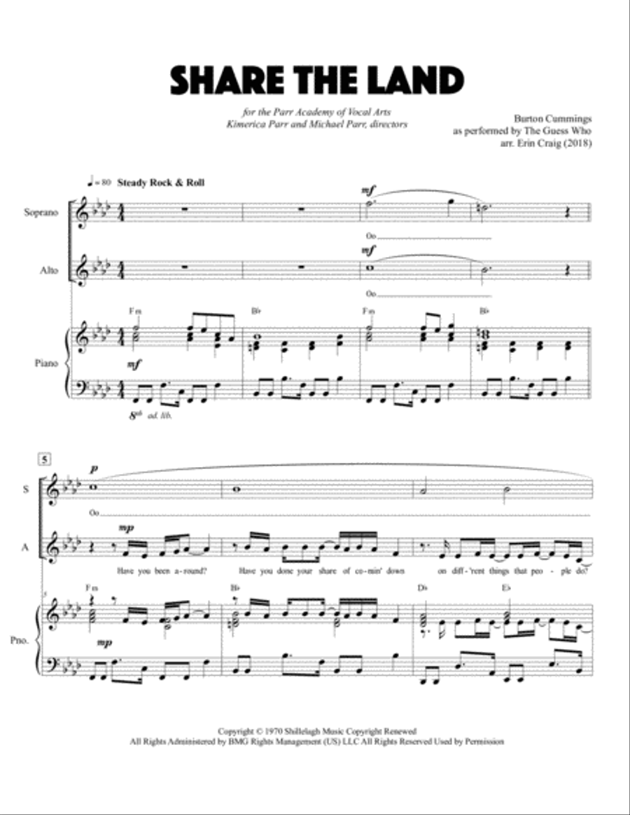 Share The Land SSA scores gallery preview page 1
