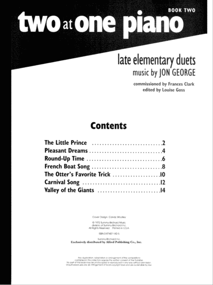 Two at One Piano, Book 2 Small Ensemble scores gallery preview page 7