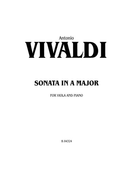 Sonata in A Major