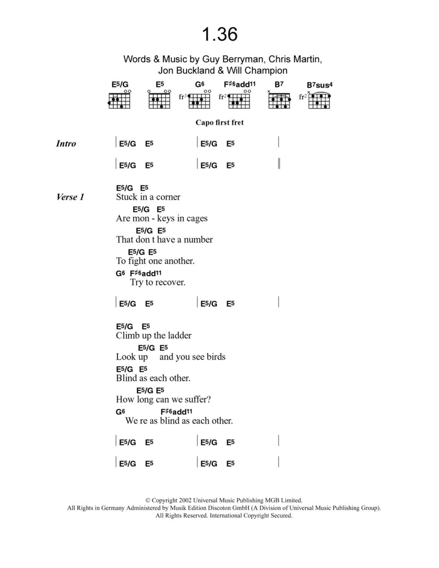 1.36 1.36 Acoustic Guitar scores gallery preview page 1