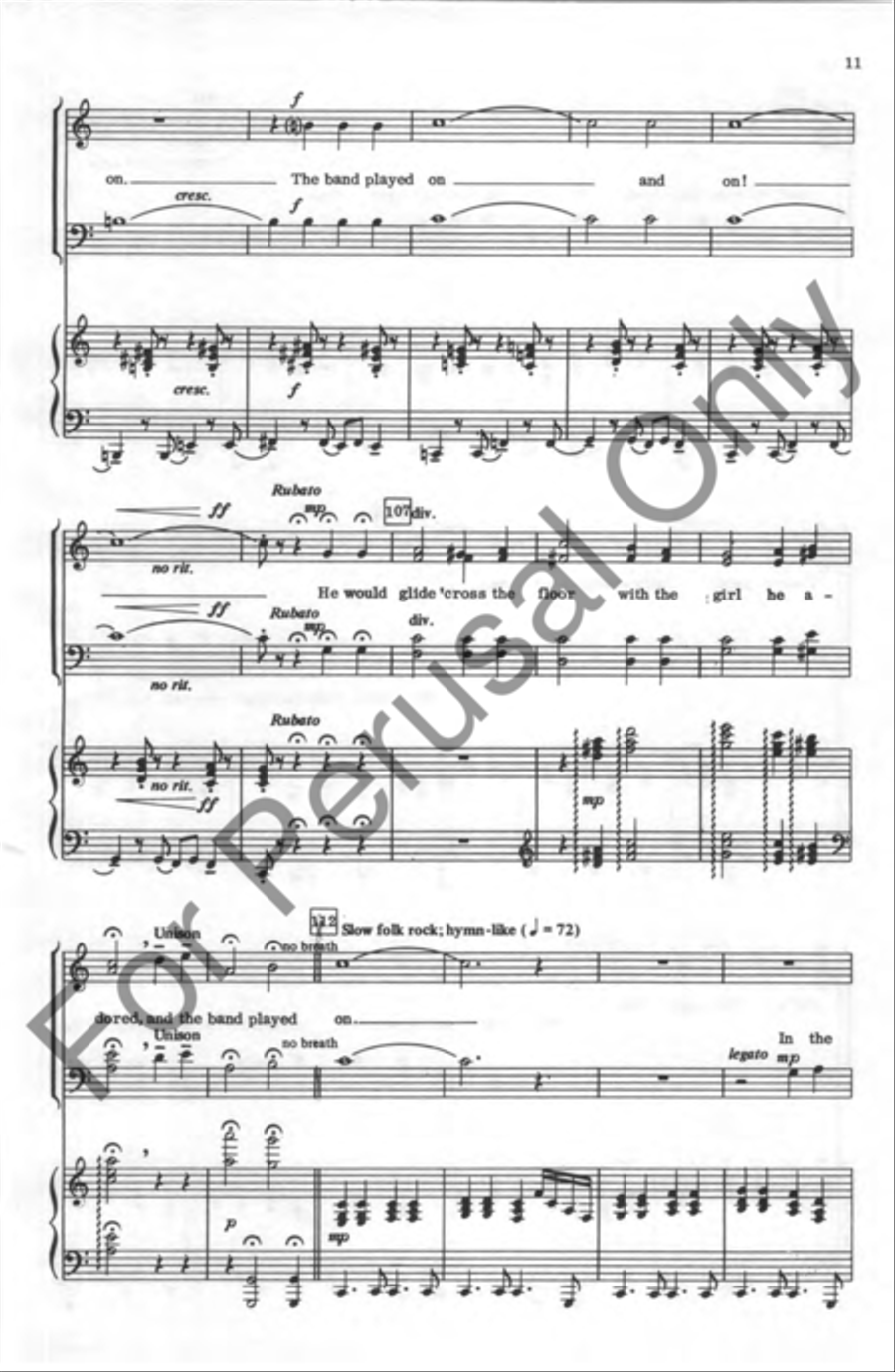 Americana Medley 4-Part scores gallery preview page 11