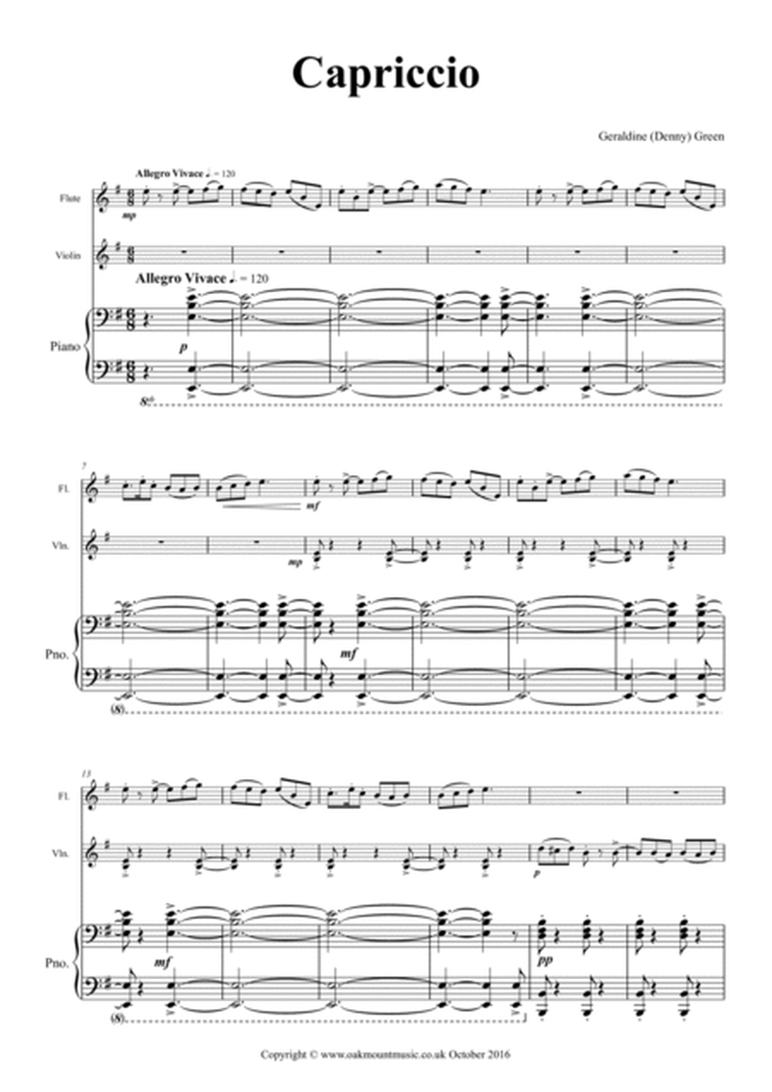 Capriccio For Flute, Violin And Piano image number null
