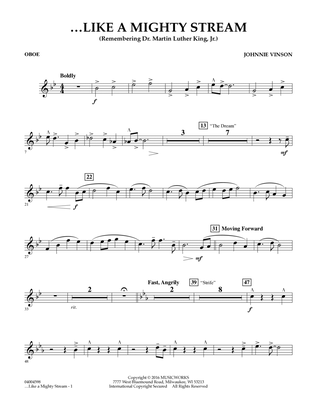 Like a Mighty Stream (for Concert Band and Narrator) - Oboe