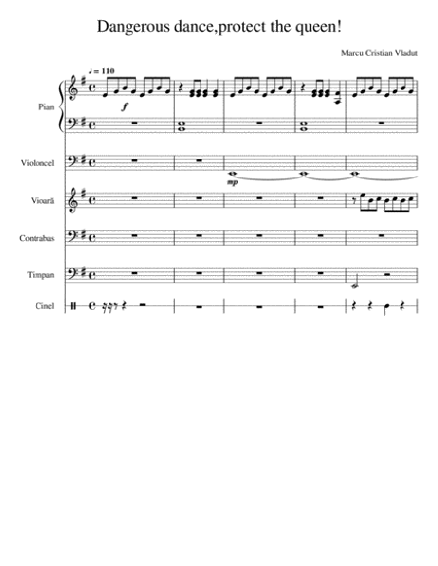 Dangerous dance! String Duet scores gallery preview page 1