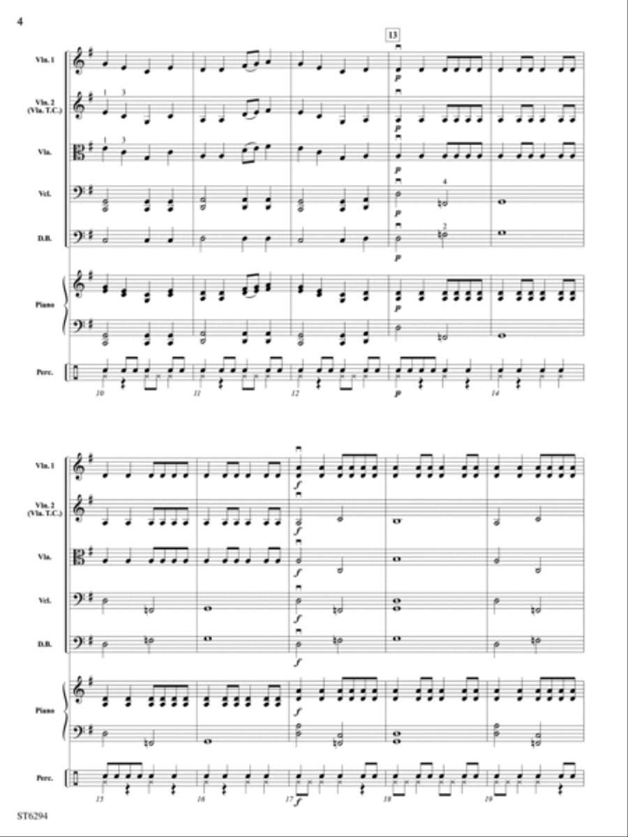Mystic Caravan: Score Mystic Caravan: Score String Orchestra scores gallery preview page 4