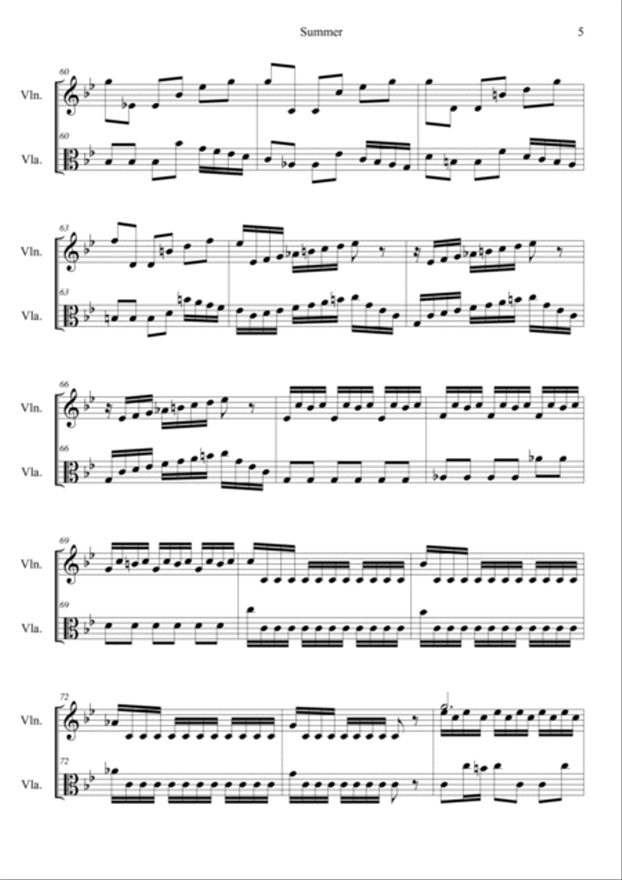 The Four Seasons: Summer 3rd Movement 