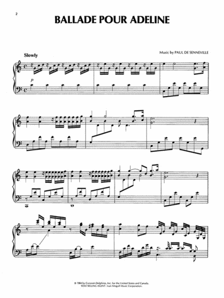 The Music Of Love by Richard Clayderman Piano Solo - Sheet Music