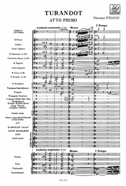 Turandot - Full Score by Giacomo Puccini - Choir - Sheet Music