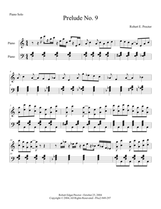 Prelude No. 9 for Piano