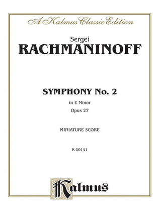 Book cover for Symphony No. 2 in E Minor, Op. 27