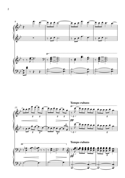 Clair de Lune - 4 hands (Bb maj) image number null