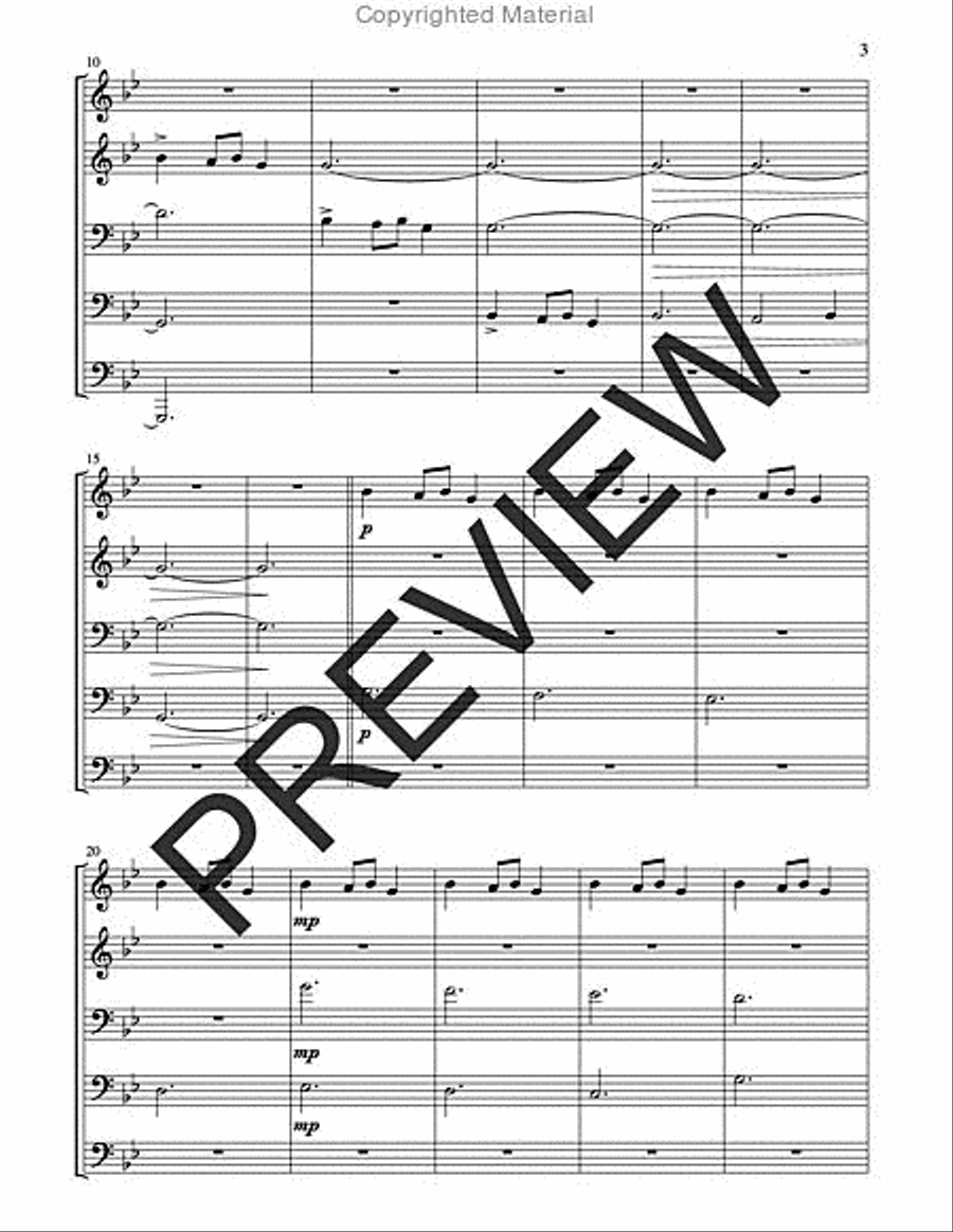 Carol of the Bells Horn scores gallery preview page 3